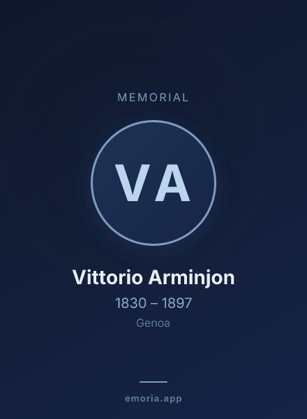 Memorial portrait of Vittorio Arminjon