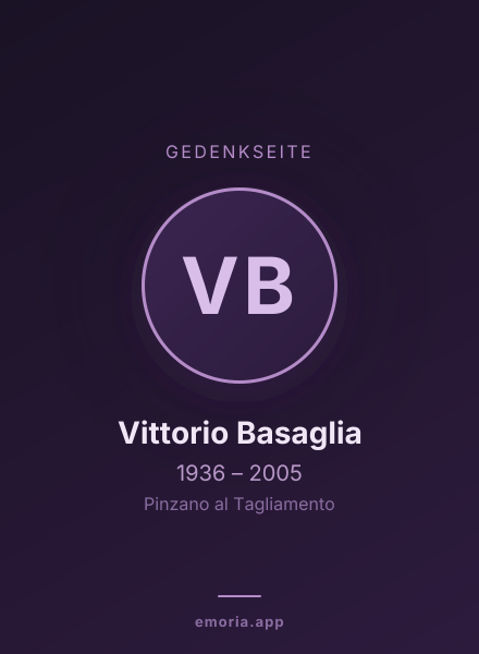 Gedenkportrait von Vittorio Basaglia