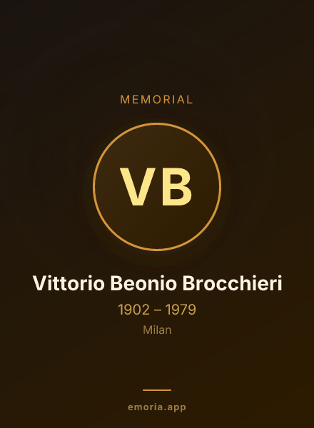 Memorial portrait of Vittorio Beonio Brocchieri