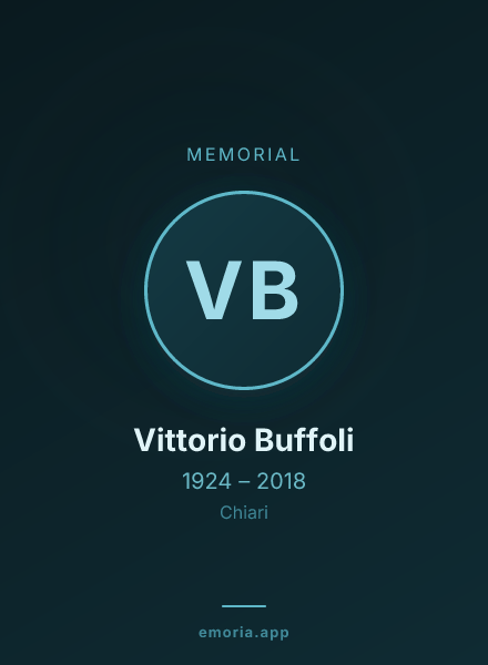 Memorial portrait of Vittorio Buffoli