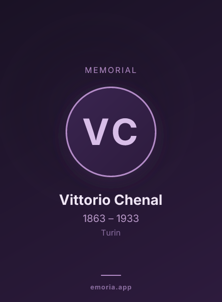 Memorial portrait of Vittorio Chenal