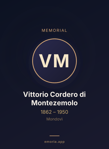 Memorial portrait of Vittorio Cordero di Montezemolo