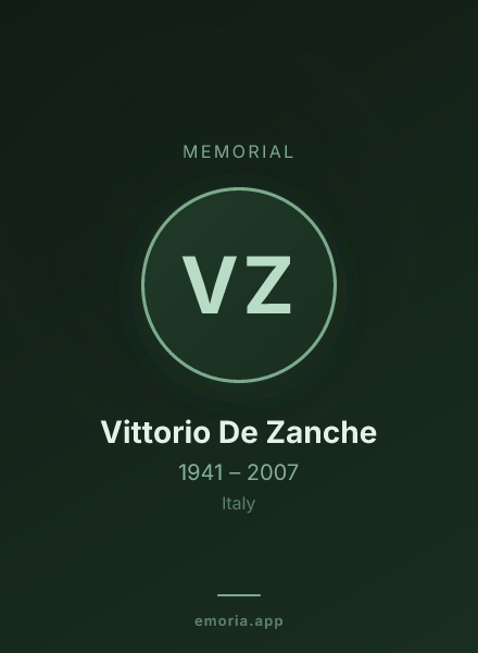Memorial portrait of Vittorio De Zanche