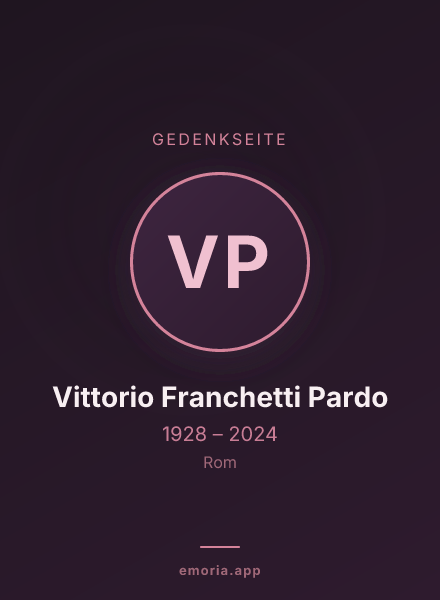 Gedenkportrait von Vittorio Franchetti Pardo