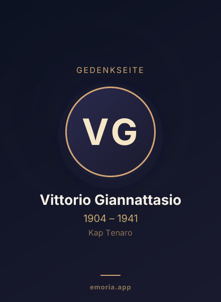 Gedenkportrait von Vittorio Giannattasio