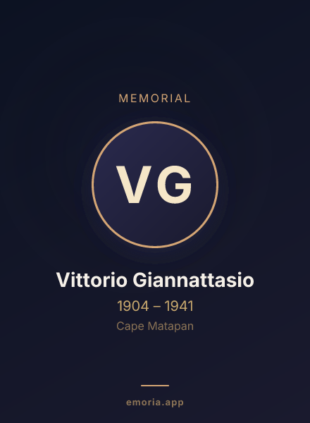 Memorial portrait of Vittorio Giannattasio