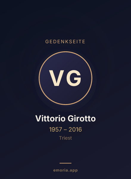Gedenkportrait von Vittorio Girotto