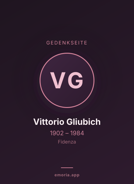 Gedenkportrait von Vittorio Gliubich