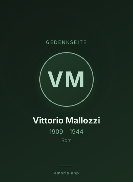 Gedenkportrait von Vittorio Mallozzi