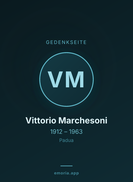 Gedenkportrait von Vittorio Marchesoni