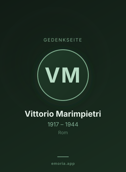Gedenkportrait von Vittorio Marimpietri