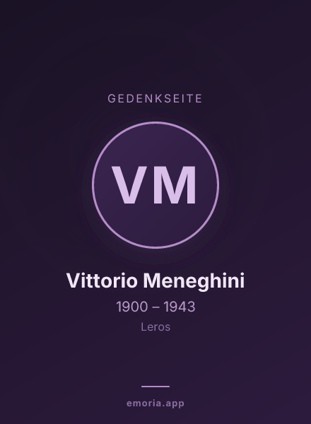 Gedenkportrait von Vittorio Meneghini