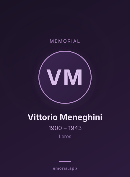 Memorial portrait of Vittorio Meneghini