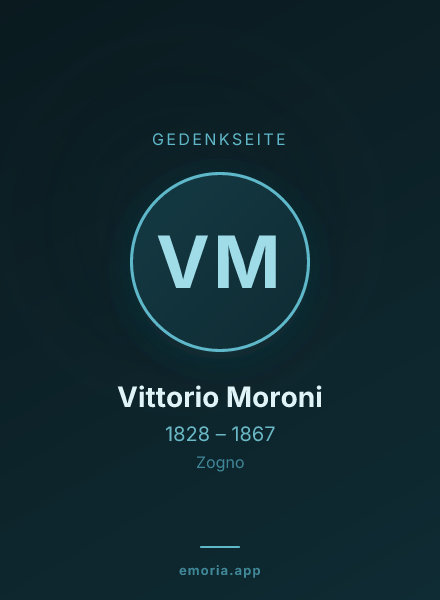 Gedenkportrait von Vittorio Moroni