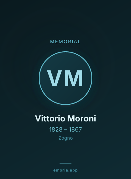 Memorial portrait of Vittorio Moroni