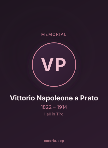 Memorial portrait of Vittorio Napoleone a Prato