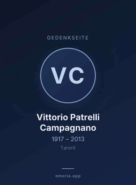 Gedenkportrait von Vittorio Patrelli Campagnano