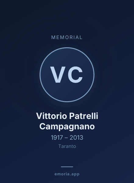 Memorial portrait of Vittorio Patrelli Campagnano