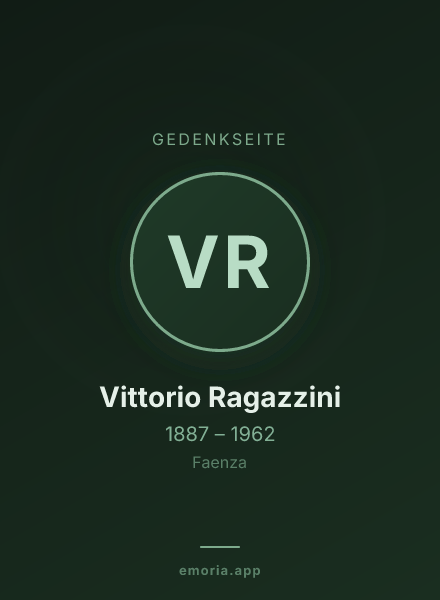 Gedenkportrait von Vittorio Ragazzini