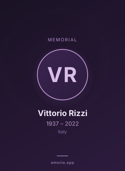 Memorial portrait of Vittorio Rizzi