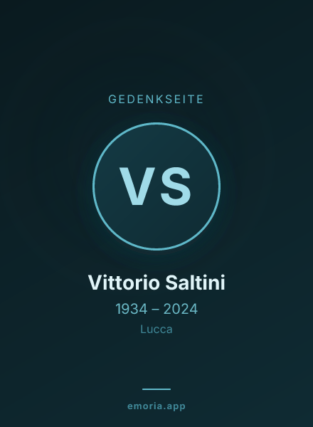 Gedenkportrait von Vittorio Saltini