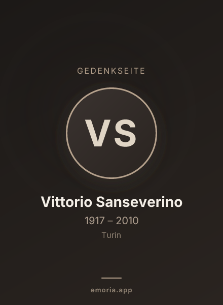 Gedenkportrait von Vittorio Sanseverino