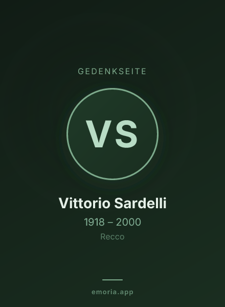 Gedenkportrait von Vittorio Sardelli