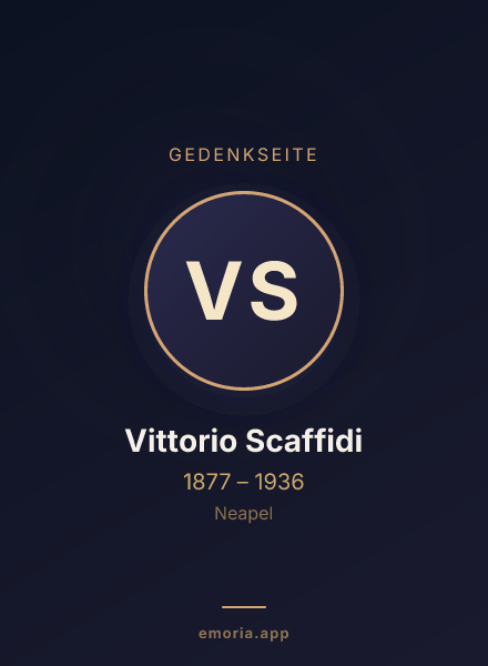 Gedenkportrait von Vittorio Scaffidi