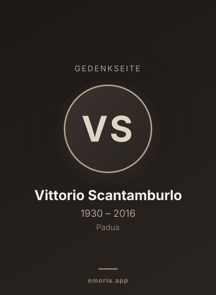 Gedenkportrait von Vittorio Scantamburlo