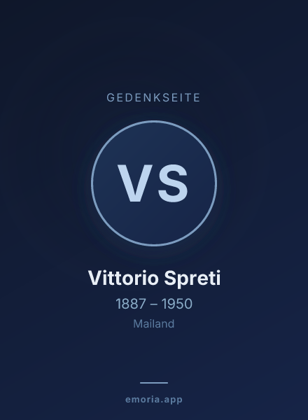 Gedenkportrait von Vittorio Spreti