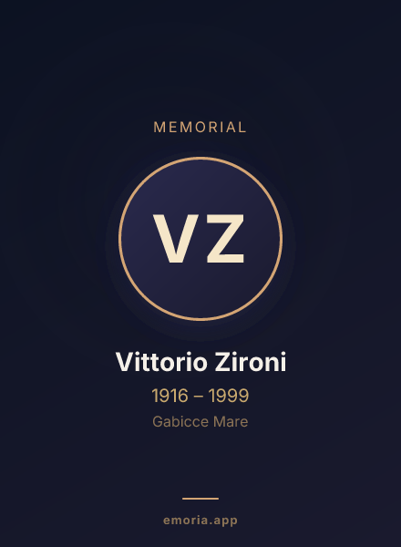 Memorial portrait of Vittorio Zironi