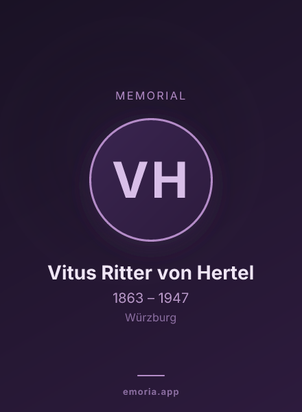 Memorial portrait of Vitus Ritter von Hertel