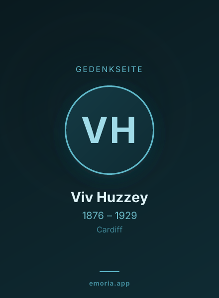 Gedenkportrait von Viv Huzzey