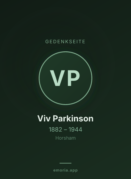 Gedenkportrait von Viv Parkinson