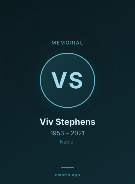 Memorial portrait of Viv Stephens