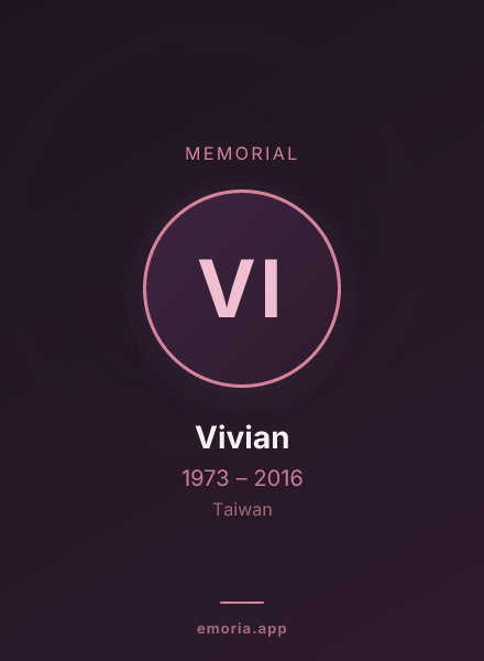 Memorial portrait of Vivian