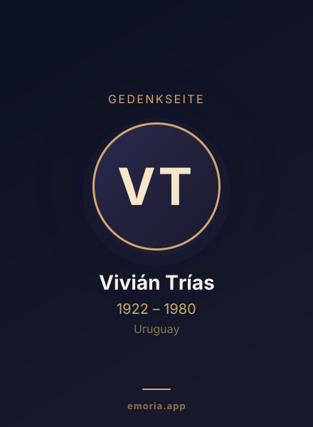 Gedenkportrait von Vivián Trías