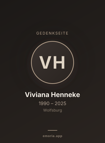 Gedenkportrait von Viviana Henneke