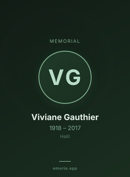 Memorial portrait of Viviane Gauthier
