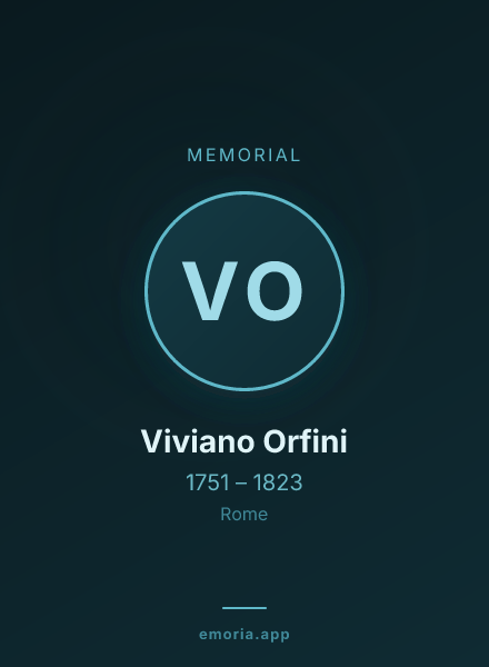 Memorial portrait of Viviano Orfini