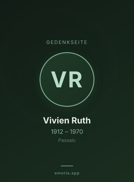 Gedenkportrait von Vivien Ruth