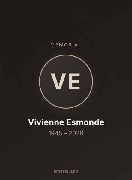 Memorial portrait of Vivienne Esmonde