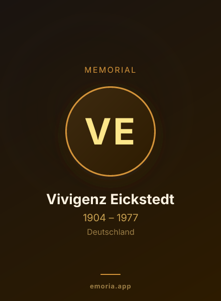 Memorial portrait of Vivigenz Eickstedt