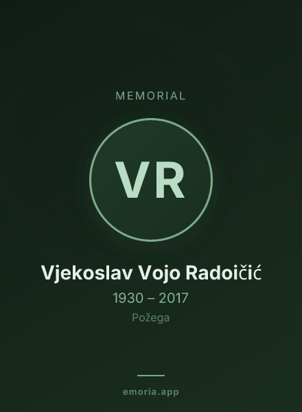 Memorial portrait of Vjekoslav Vojo Radoičić