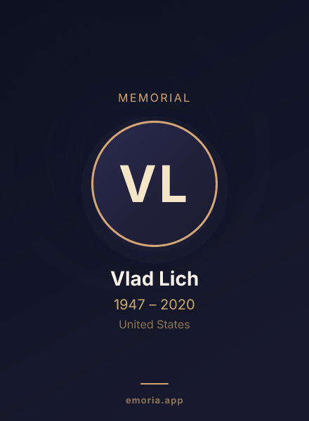 Memorial portrait of Vlad Lich