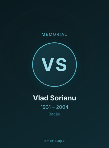 Memorial portrait of Vlad Sorianu