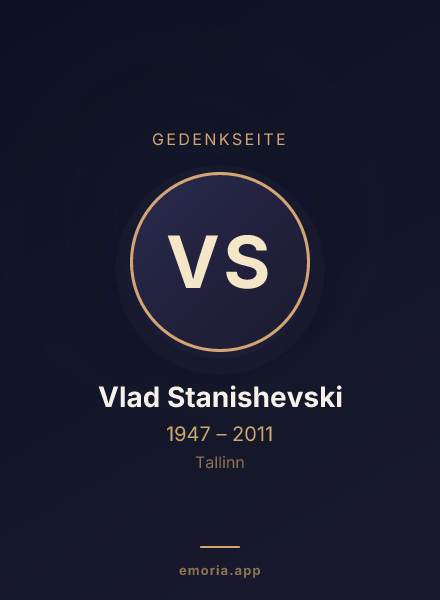 Gedenkportrait von Vlad Stanishevski