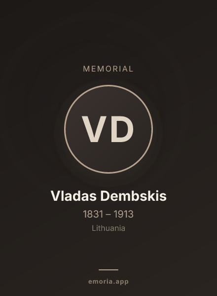 Memorial portrait of Vladas Dembskis