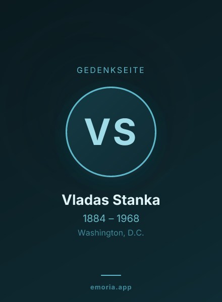 Gedenkportrait von Vladas Stanka