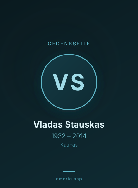 Gedenkportrait von Vladas Stauskas